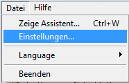 Einstellungen